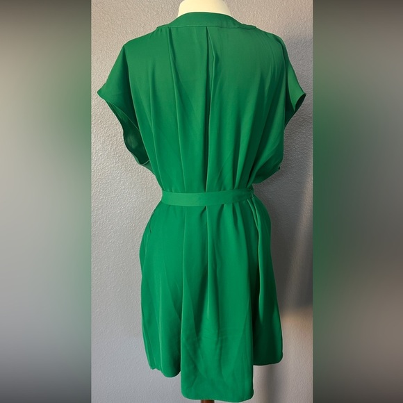 Women’s Vibrant Green Dress with Belt - Picture 2 of 5